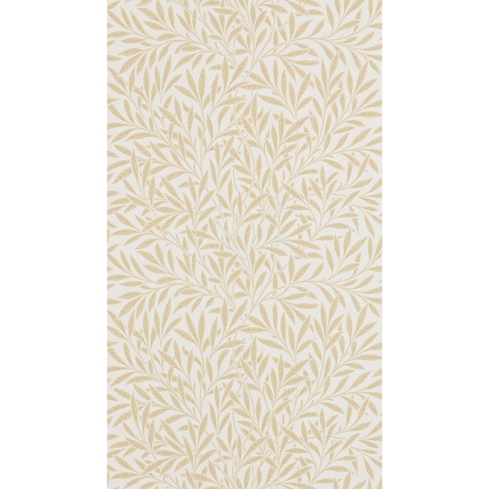 Willow Leaf Wallpaper 210385 by Morris & Co in Buff Brown